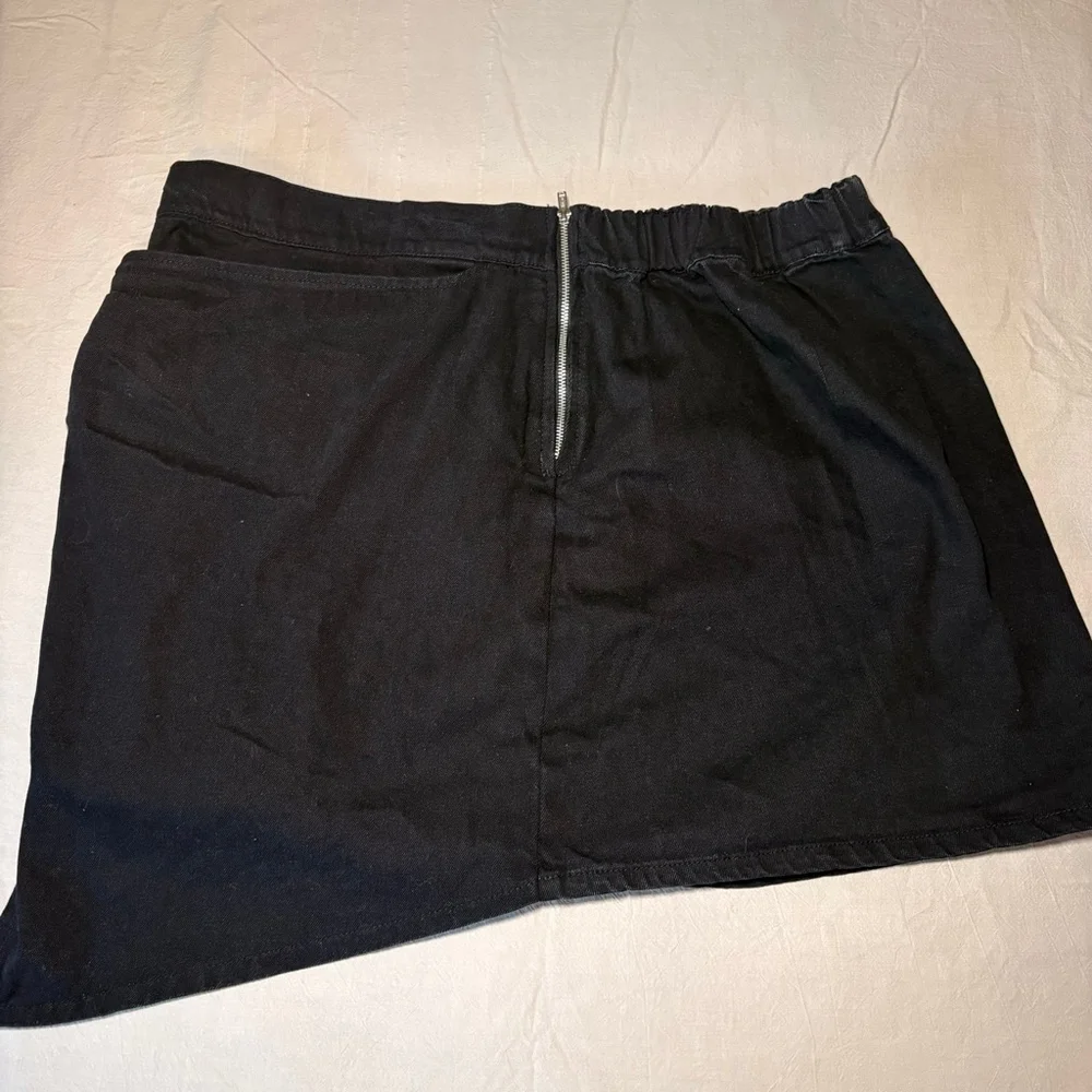 Women's‎ Unbranded Black Mini Skirt with Bow Detail 2XL